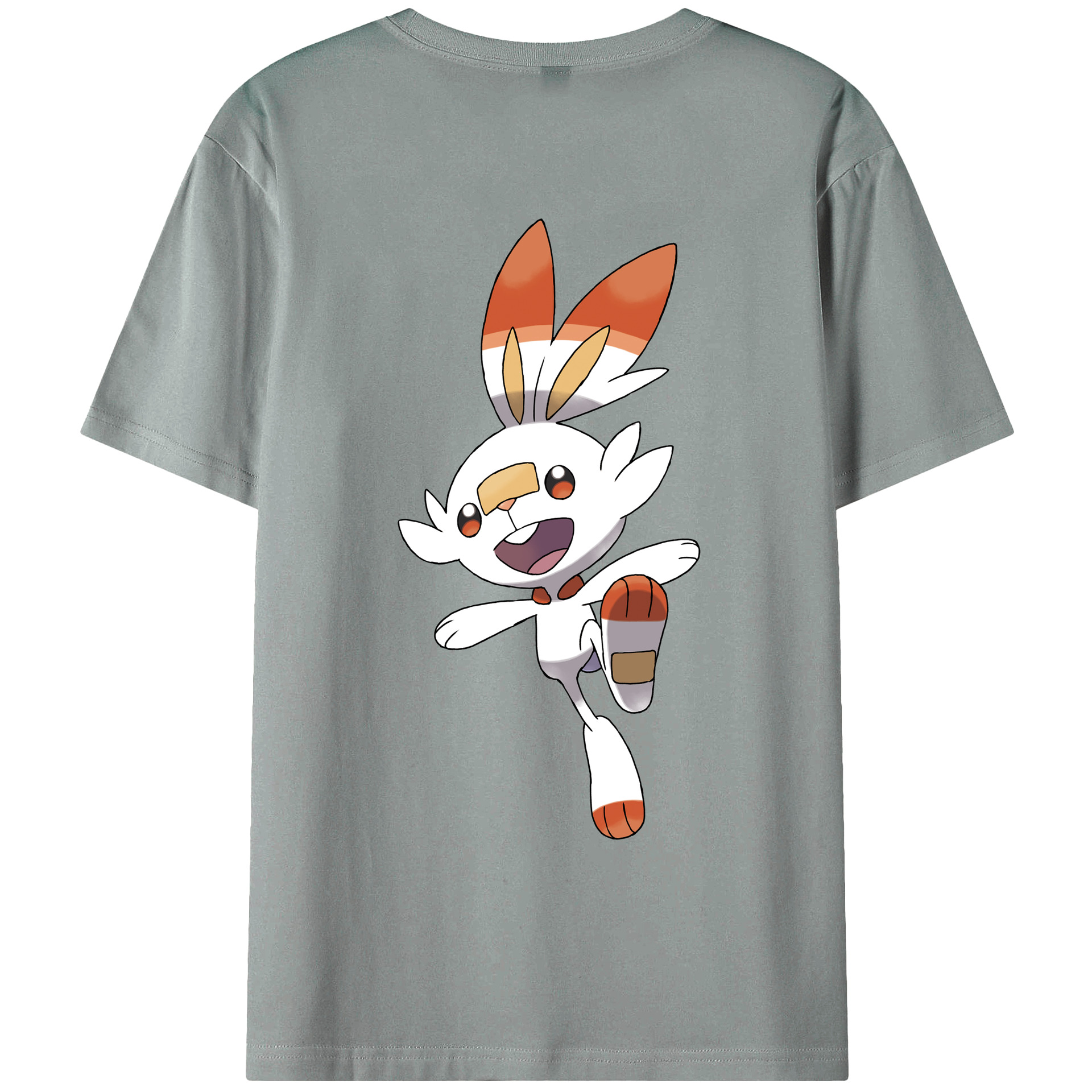 （画像用） ポケットモンスター Pokémon 綿100％ メンズ半袖Tシャツ（バックプリント） 通気性